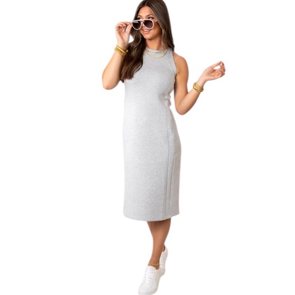 SPANX Dresses & Skirts - Spanx AirEssentials Tank Midi Dress Heather Grey Size Medium NWOT